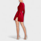 Wren - Velvet Mini Dress with Jewel Embellishment